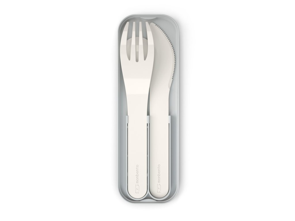 Monbento Pocket Color sada dětských příborů, natural, 24050046
