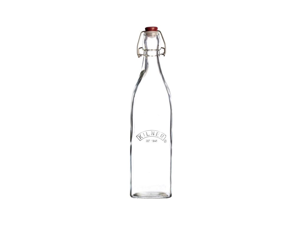 Kilner Clip Top skleněná láhev s klipem, hranatá, 0,55 l, 0025.471