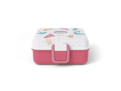 Monbento Snacky dětský svačinový box 0,85 l, pink birds, 81014121