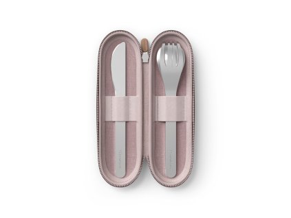 Monbento Slim Nest Trio sada nerezových příborů, pink, 51300067