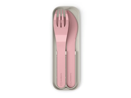Monbento Pocket Color sada dětských příborů, pink blush, 24050029