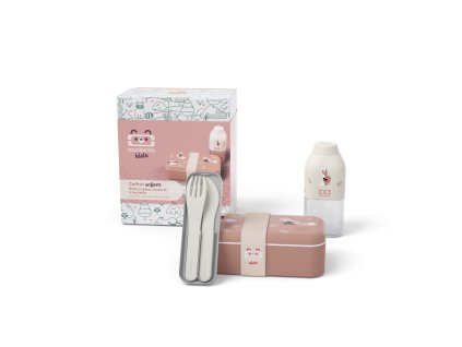 Monbento Foodie dárková sada dětského svačinového boxu, cinnamon fox, 88007351
