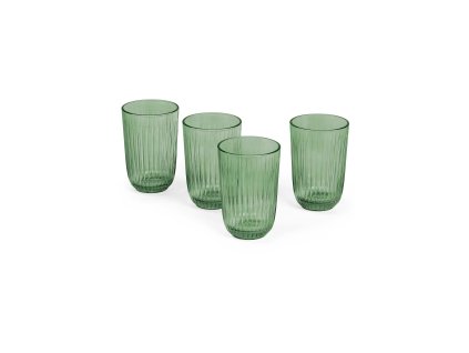 Kähler Hammershoi sklenice na vodu 370 ml, green, 4 ks, 693073