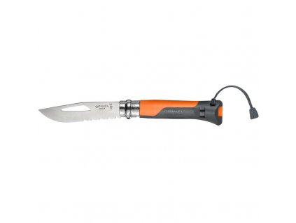 Opinel Outdoor N°08 zavírací nůž 8,5 cm, oranžová, 001577