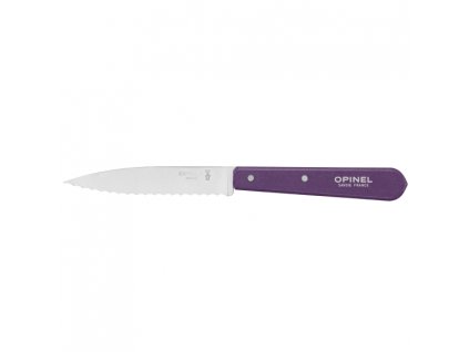 Opinel Les Essentiels N°113 vroubkovaný nůž na krájení 10 cm, fialová, 001919