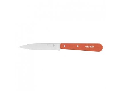 Opinel Les Essentiels N°113 vroubkovaný nůž na krájení 10 cm, oranžová, 001921