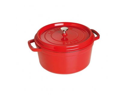 Staub Cocotte hrnec kulatý, višňová, 26 cm