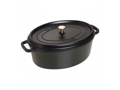 Staub Cocotte hrnec oválný 37 cm/8 l černý, 1103725