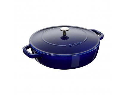 Staub Chistera kastrol s poklicí 24 cm/2,4 l tmavě modrý, 12612491