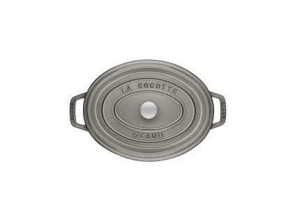 STAUB Hrnec oválný 31cm , grafitově šedý