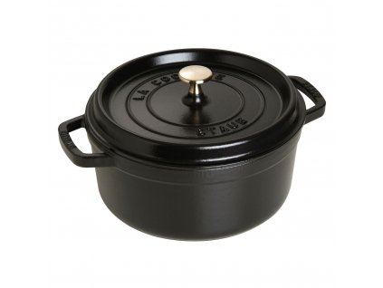 Staub Cocotte hrnec kulatý 24 cm/3,8 l černá, 1102425