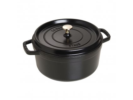 Staub Cocotte hrnec kulatý 26 cm/5,2 l černá, 1102625