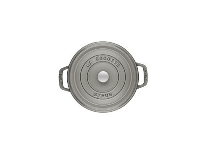 STAUB Cocotte hrnec kulatý 28 cm/6,7l šedý