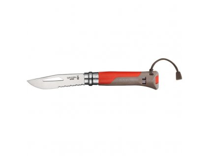 Opinel Outdoor N°08 zavírací nůž 8,5 cm, červená, 001714