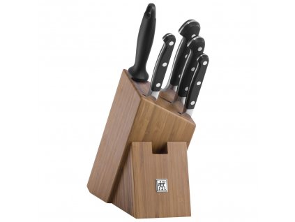 Zwilling Pro bambusový blok s noži 6 ks, 38436-000