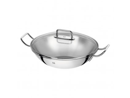 Zwilling Plus nepřilnavá pánev Wok se skleněnou poklicí 32 cm, 40992-332