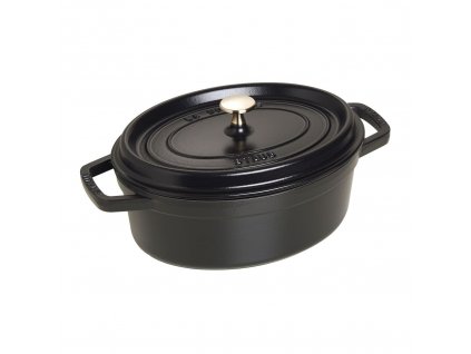 Staub Cocotte hrnec oválný 27 cm/3,2 l černý, 1102725