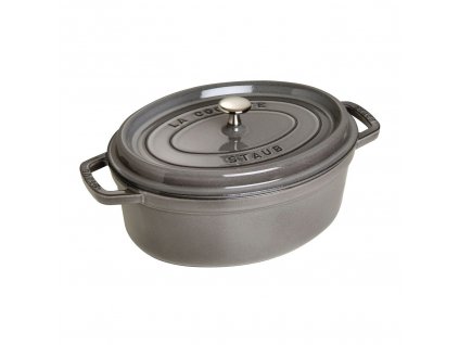 Staub Cocotte hrnec oválný 29 cm/4,2 l šedá, 1102918