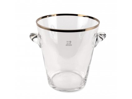 PEUGEOT SEAU kbelík na šampaňské, 22 cm sklo/platina