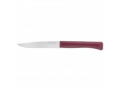 Opinel Bon Appetit + steakový nůž s polymerovou rukojetí 11 cm, vínová, 002196