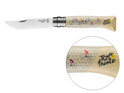 Zavírací nůž Opinel N°08, Tour de France 2019, sublimační tisk