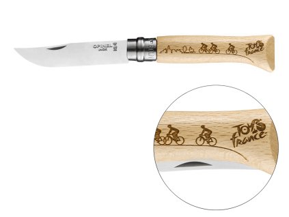 Zavírací nůž Opinel N°08, Tour de France 2019, gravírovaný