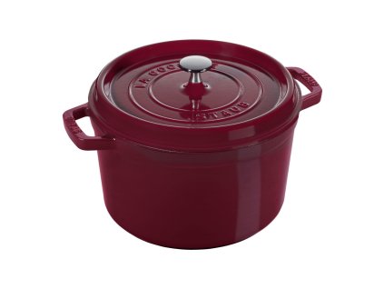 Litinový hrnec s poklicí Staub Cocotte, bordeaux, 24 cm / 3,8 l