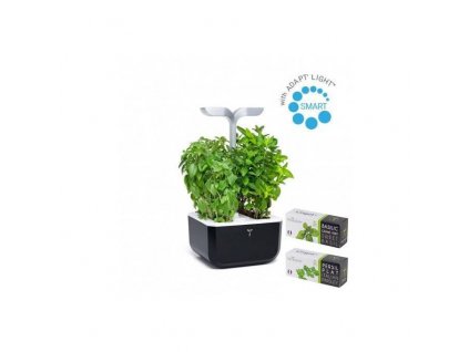 Chytrý květináč Véritable® Exky SMART, černý