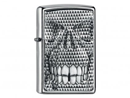 Zapalovač Zippo 22035 Carbon Skull