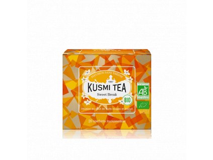 Sypaný bio organický bylinný čaj Kusmi Tea Sweet Break, 20 sáčků