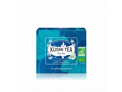 Sypaný bio organický bylinný čaj Kusmi Tea Feel Zen, 20 sáčků