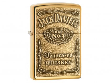 Zapalovač Zippo 24146 Jack Daniel’s Label - Brass Emblem