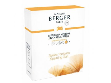 BERGER CAR Aroma 2 náhr. náplně Sparkling zest / Čerstvé tonikum