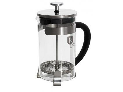 Konvička na čaj a kávu French Press 600 ml černá BERLINGERHAUS BH-1787