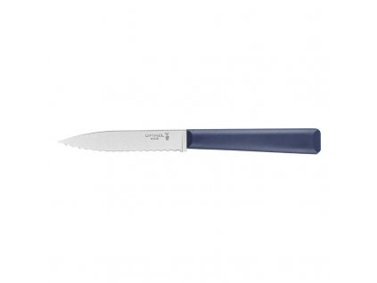 Opinel Les Essentiels+ N°313 vroubkovaný nůž na zeleninu 10 cm, modrá, 002353