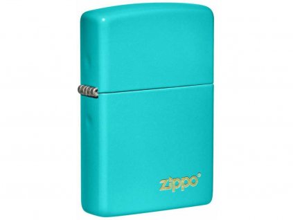 Zapalovač Zippo 26952 Flat Turquoise Zippo Logo