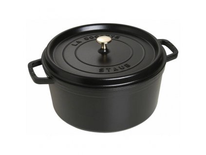 Litinový hrnec s poklicí Staub Cocotte, černá, 30 cm / 8,35 l
