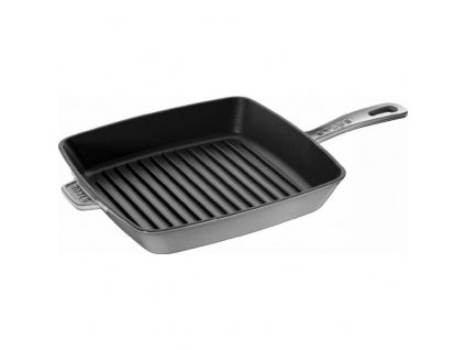 Litinová americká grilovací pánev Staub, šedá, 30 cm