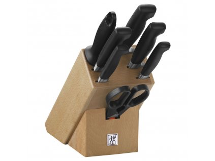 Zwilling Four Star bukový blok s noži 8 ks, 35140-000