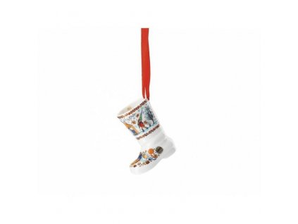Rosenthal Hutschenreuther porcelánová ozdoba na stromeček botička z kolekce Vánoční pečení, výška 7,5 cm