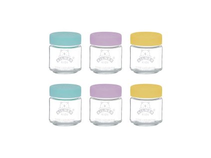 Kilner Kids Storage sada 6 skleniček na dětskou výživu, 0,11 l, 0025.016