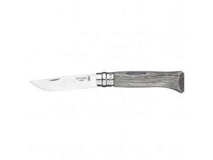 Opinel Laminated Birch N°08 zavírací nůž finská bříza 8,5 cm, šedá, 002389