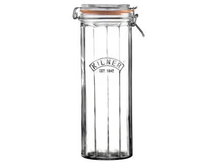 Kilner Clip Top zavařovací sklenice s klipem, fasetový design, 2,2 l, 0025.736