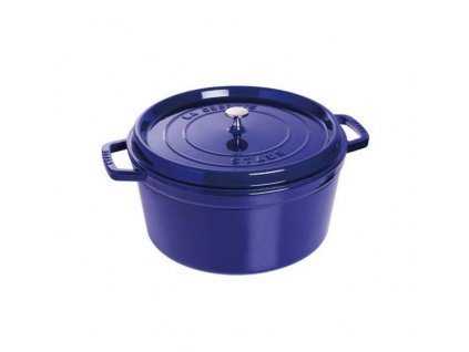 Staub Cocotte hrnec kulatý 22 cm/2,6 l tmavě modrá, 1102291