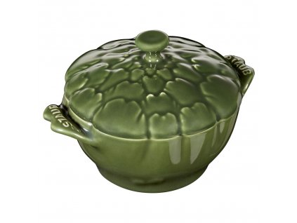 Staub Cocotte keramická zapékací miska ve tvaru artyčoku 13 cm/0,5 l, zelená, 40500-326