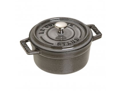 Staub Cocotte Mini hrnec kulatý 10 cm/0,25 l šedá, 1101018