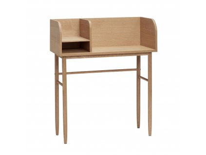 Psací stolek, dub, FSC, přírodní, 84x37 cm - 881105F