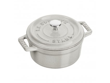 Staub Cocotte Mini hrnec kulatý 10 cm/0,25 l, bílá lanýžová, 11010107