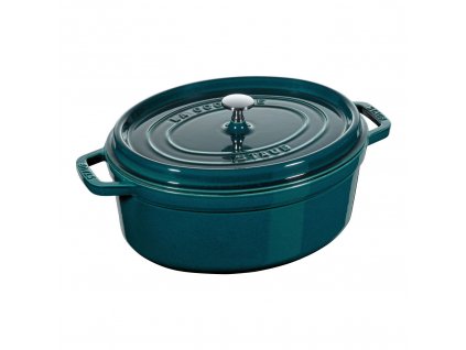 Staub Cocotte hrnec oválný 37 cm/8 l mořská modř, 1103737