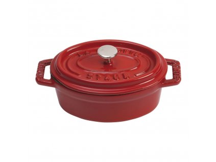 Staub Cocotte Mini hrnec oválný 11 cm/0,25 l višňová, 1101106